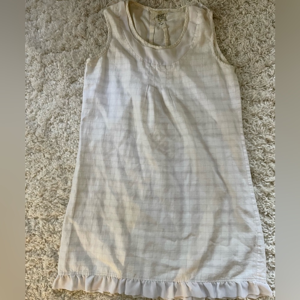 Covet. Size small dress. Cotton with ruffle.
